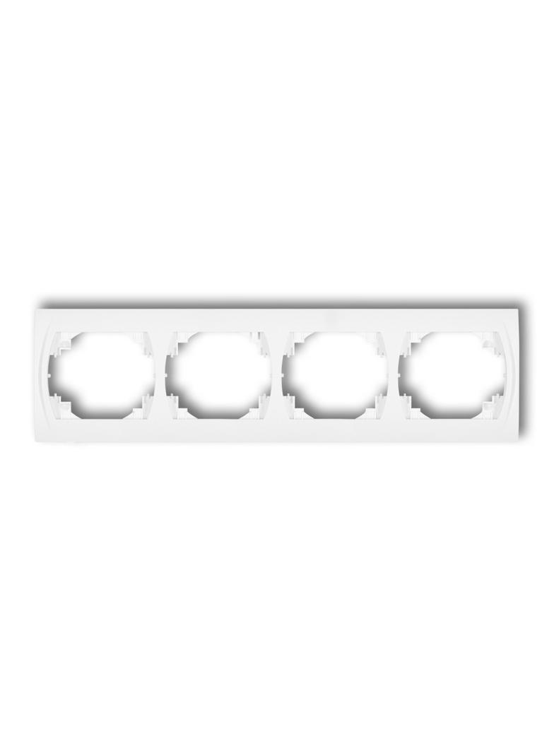 LOGO Ramka pozioma poczwórna biała