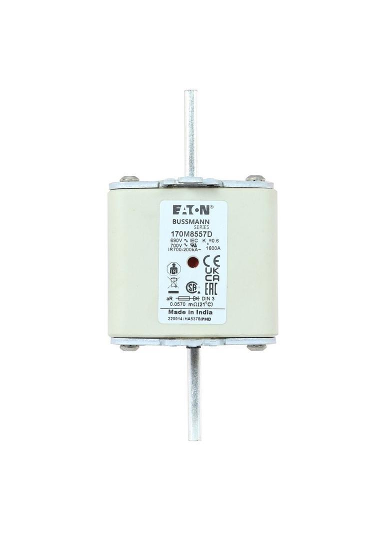 1600A 690V aR DIN 3 HSDNH FUSE Wkładka szybka 1600A AC 690V DIN 3 aR DIN IEC podwójny wskaź 170M8557
