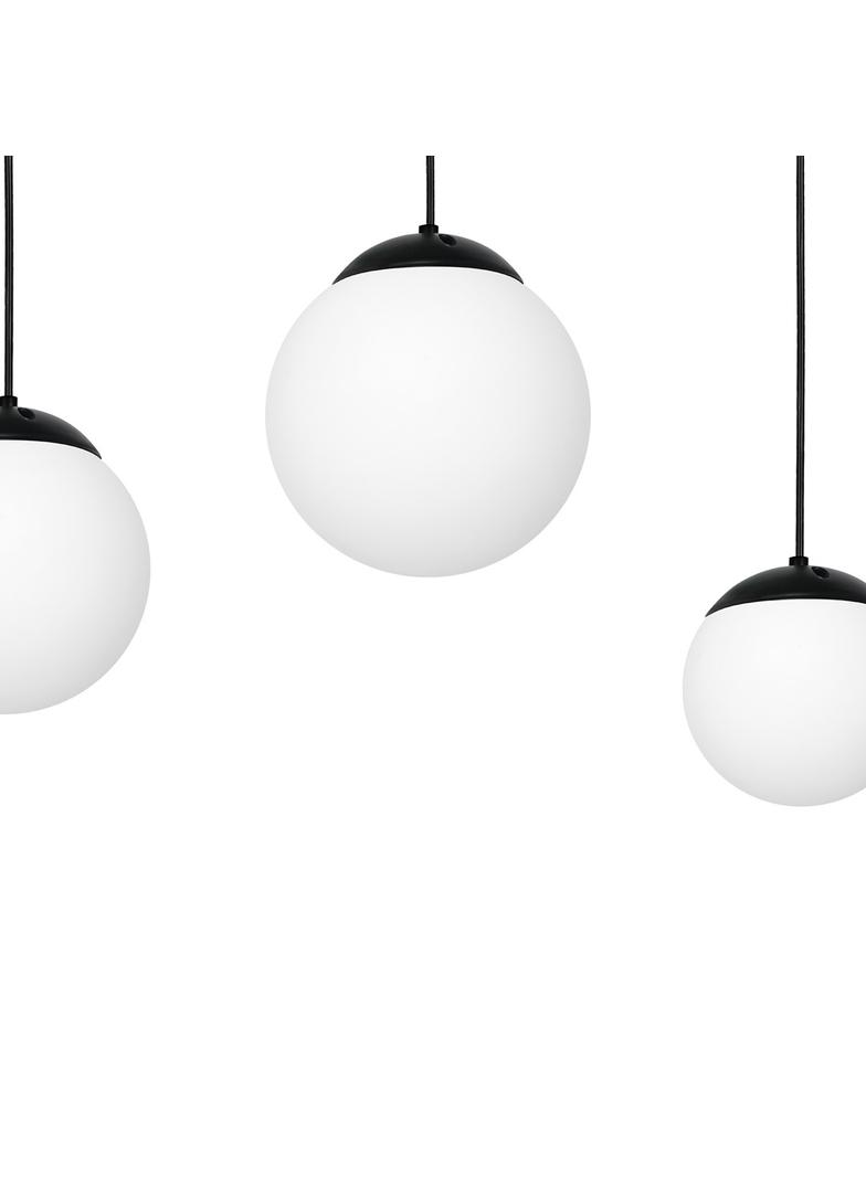 Milagro lampa wisząca Lima 3xE14 czarno/biała MLP6524