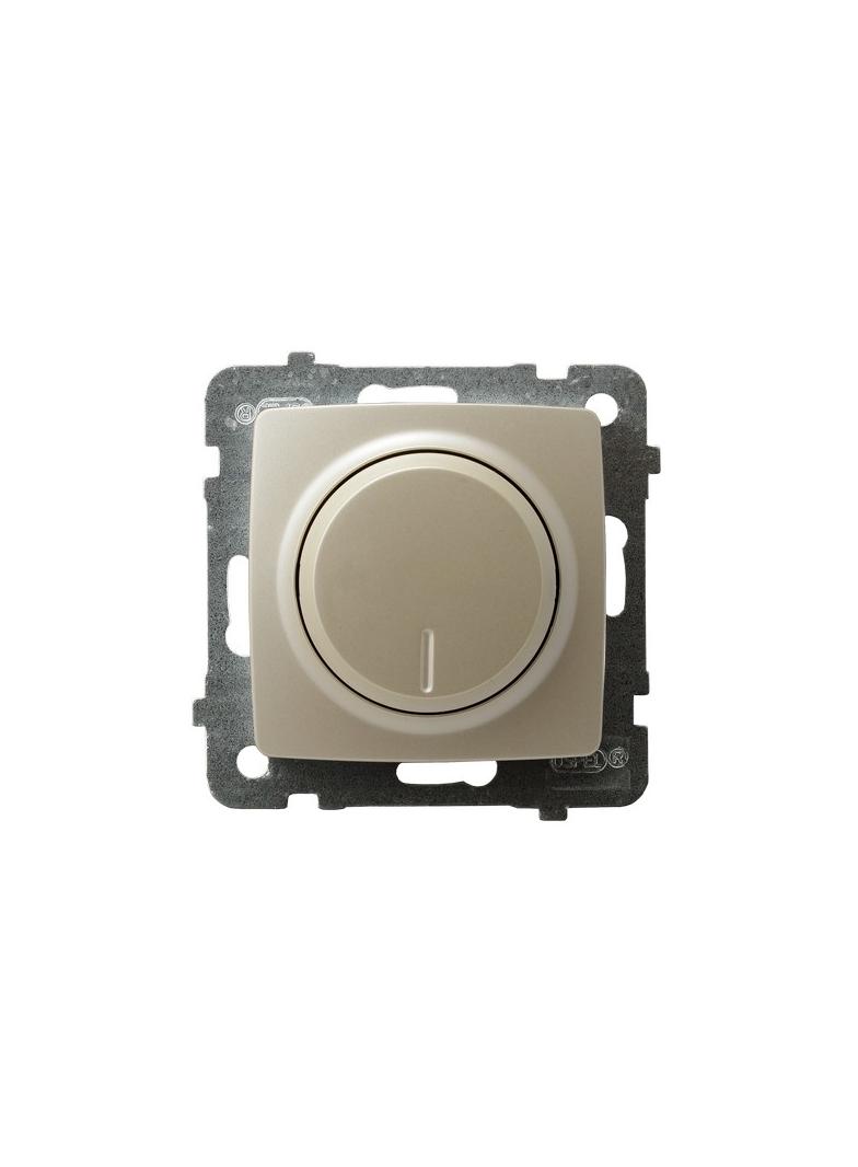 KARO Ściemniacz uniwersalny do obciążenia żarowego, halogenowego oraz LED - kolor ecru perłowy