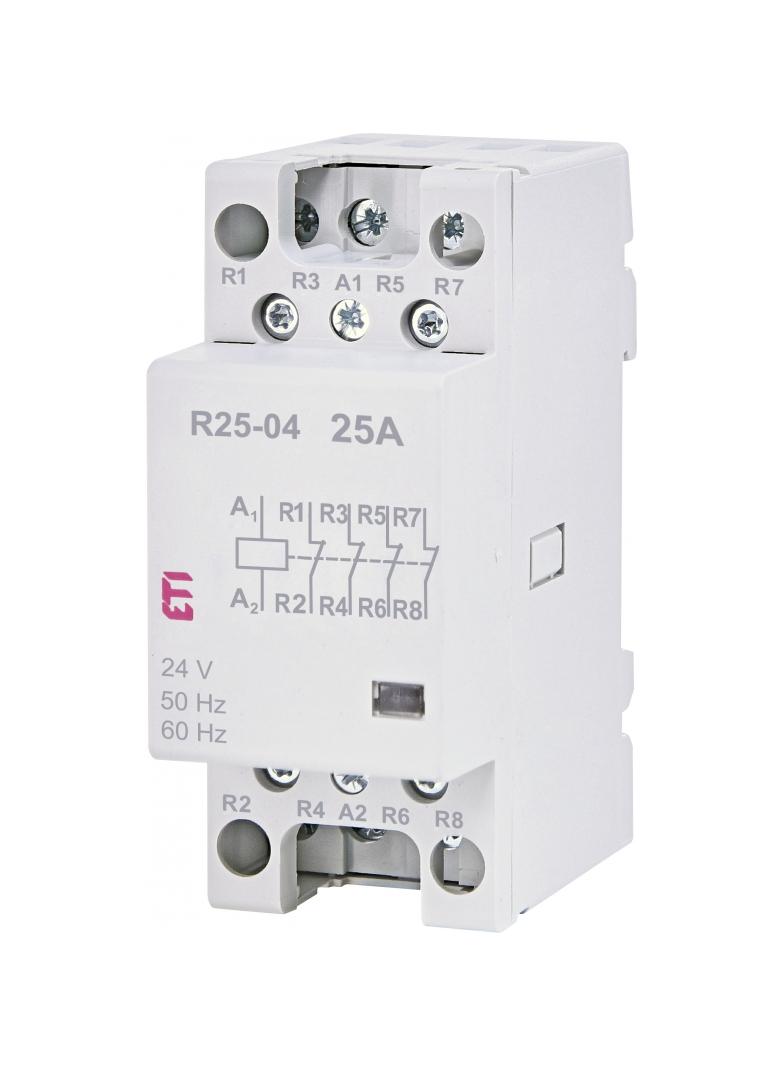 R 25-04 24V STYCZNIK MODUŁ.25A 4 STYKI ROZWIERNE (2 MOD.4 BIEG.)