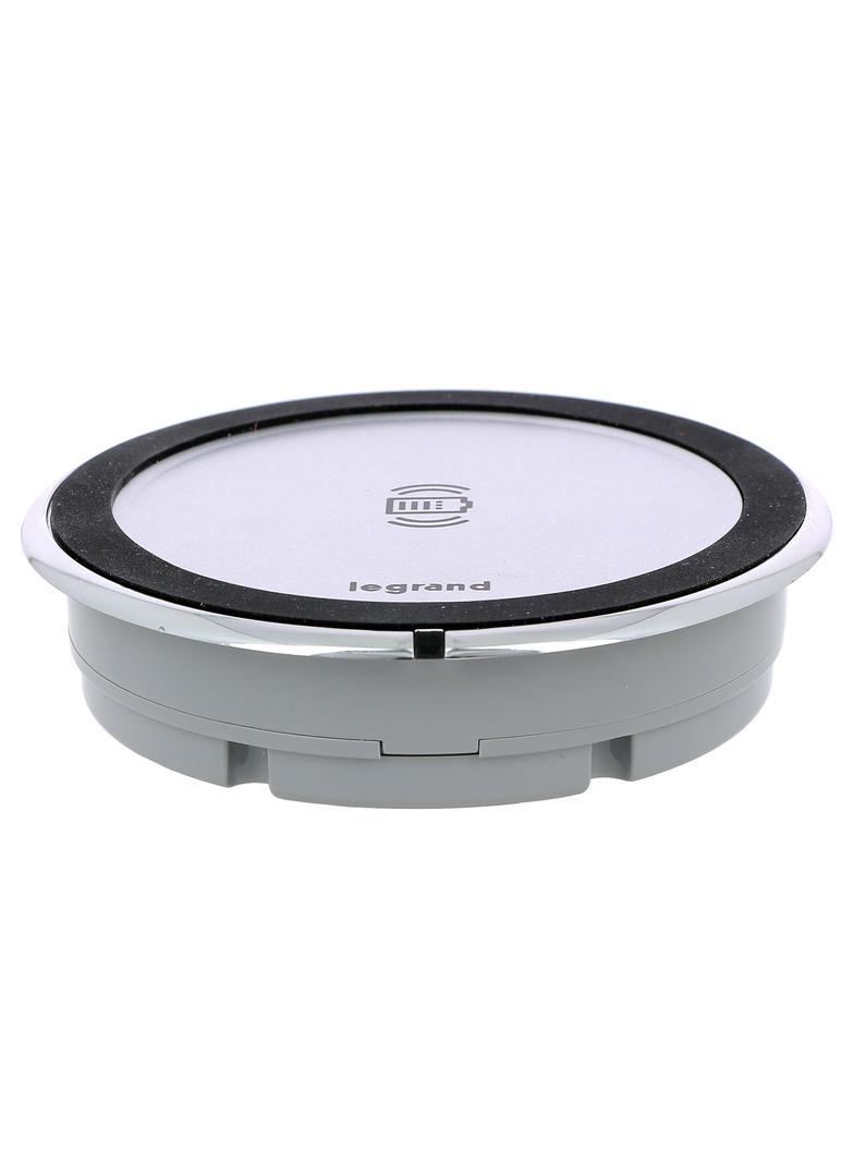 INCARA: DISQ 80 - ŁADOWARKA INDUKCYJNA-1X15W-ALUMINIUM, Legrand