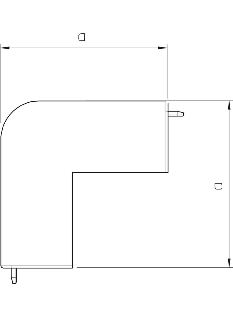 WDK/HA 40060, POKRYWA NAROŻA ZEWN 40X60MM