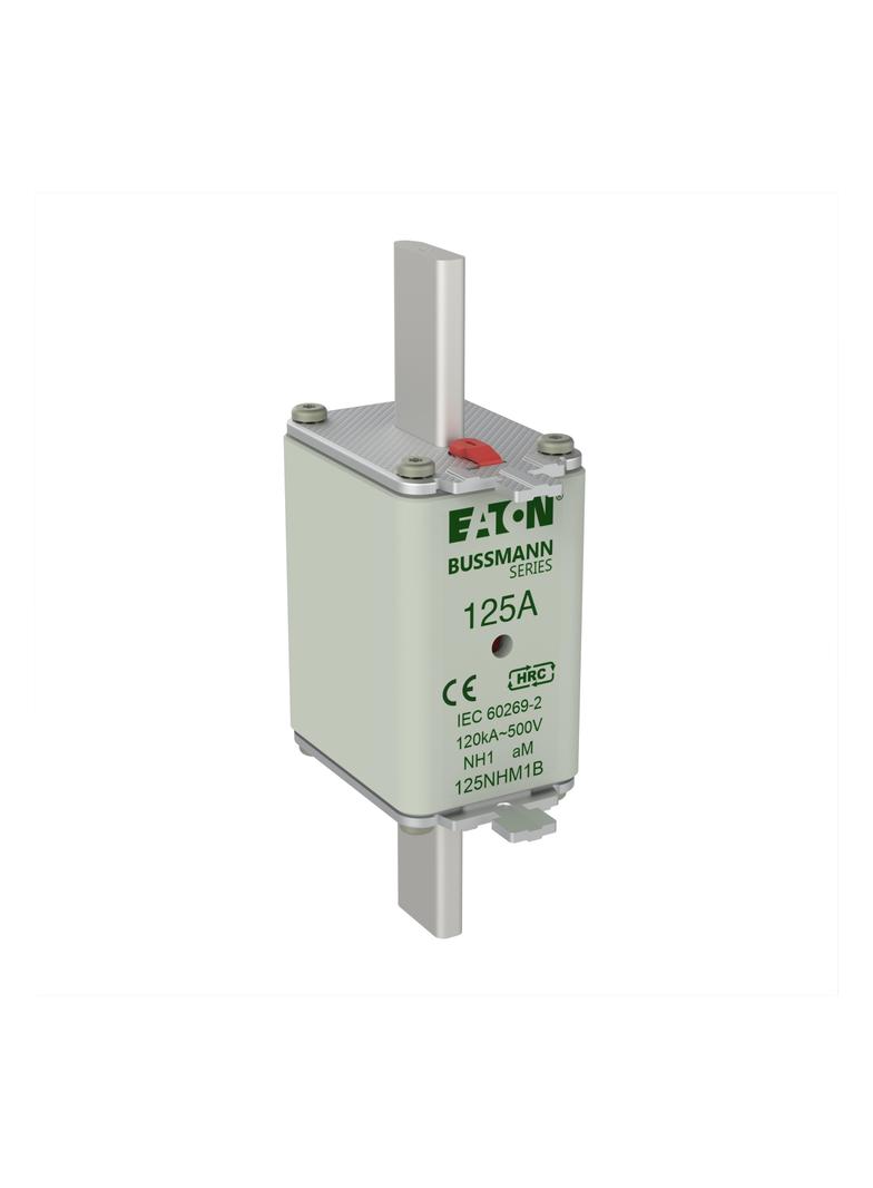 NH FUSE 125AMP 500V aM SIZE 1 Wkładka NH1 125A 500V AM podwójny wskaźnik 125NHM1B EATON