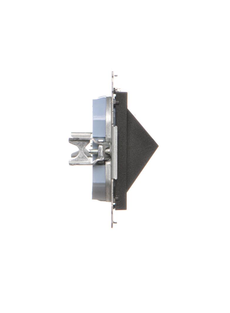 Simon 55 Gniazdo wtyczkowe z zintegrowaną ładowarką 2xUSBA Czarny mat TGZ1USB2AA.01/149 TKP2S.01/149 KONTAKT