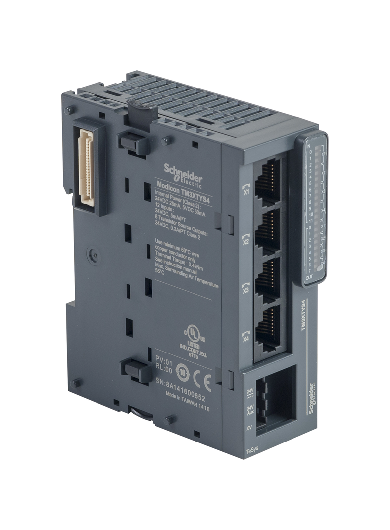 Modicon TM3, moduł Expert, 4 kanały motor start, 24 VDC