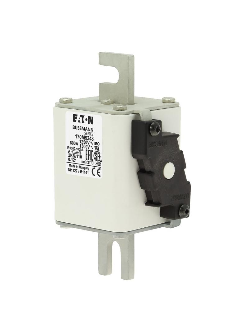 FUSE 800A 1250V 2KN/110 AR CU Wkładka szybka 800A AC 1250V rozmiar 2 61x77x138 mm aR DIN I 170M5248