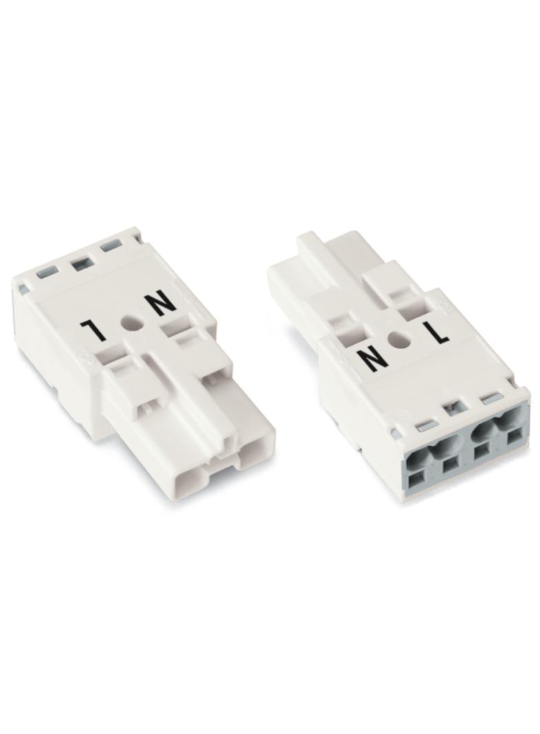 WINSTA wtyk 2-torowy biały