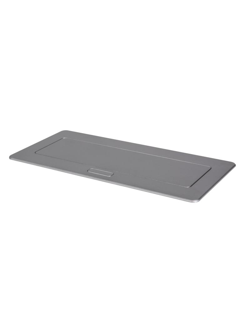 Puszka stołowa soft POP-UP metalowa 3 x M45 srebrny BIURO+ 28315 KANLUX