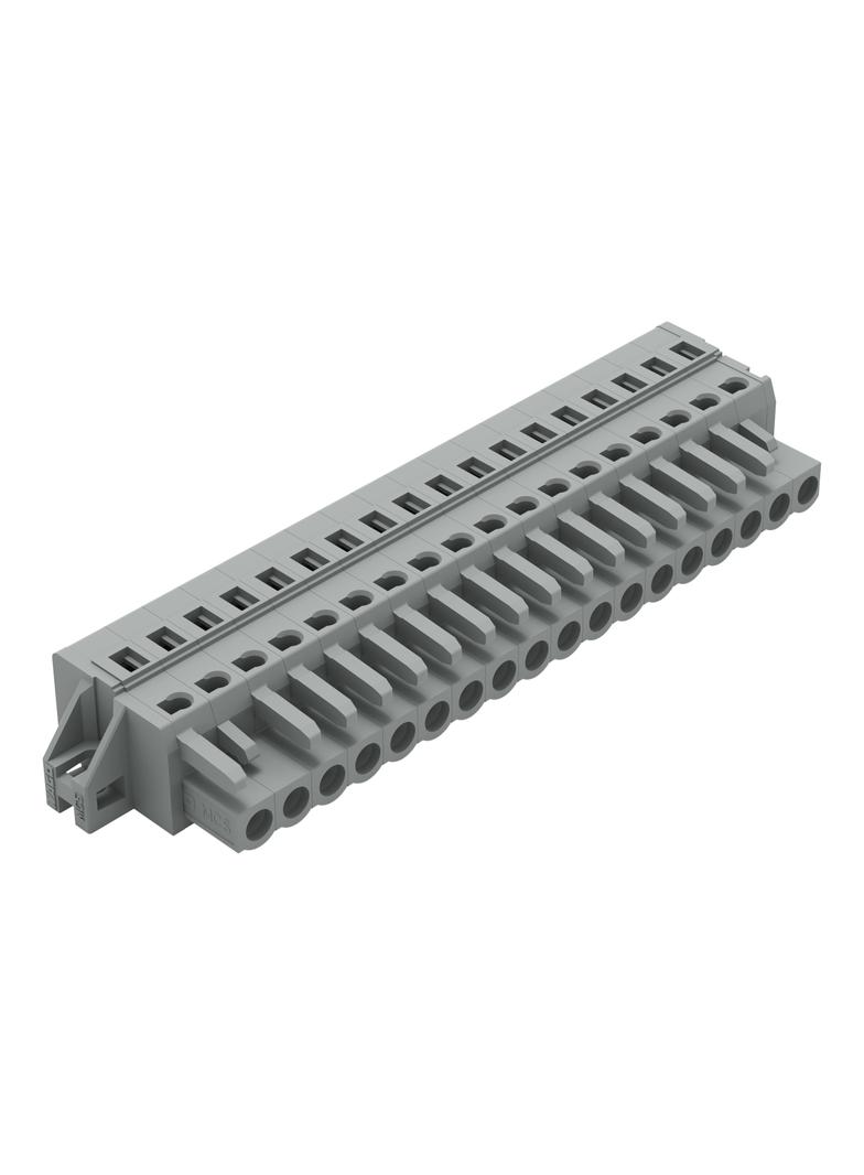 MCS-MIDI Classic gniazdo 18-bieg. szare raster 5 mm /10szt./ WAGO