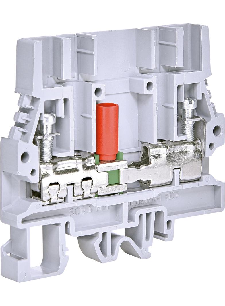 ESC-SCB.6 Złączka gwintowa pomiarowa rozłączalna (szara) 6 mm2