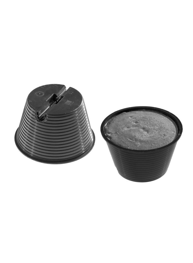 Uchwyt betonowy w tworzywie okrągły do dachów z pokryciem papy