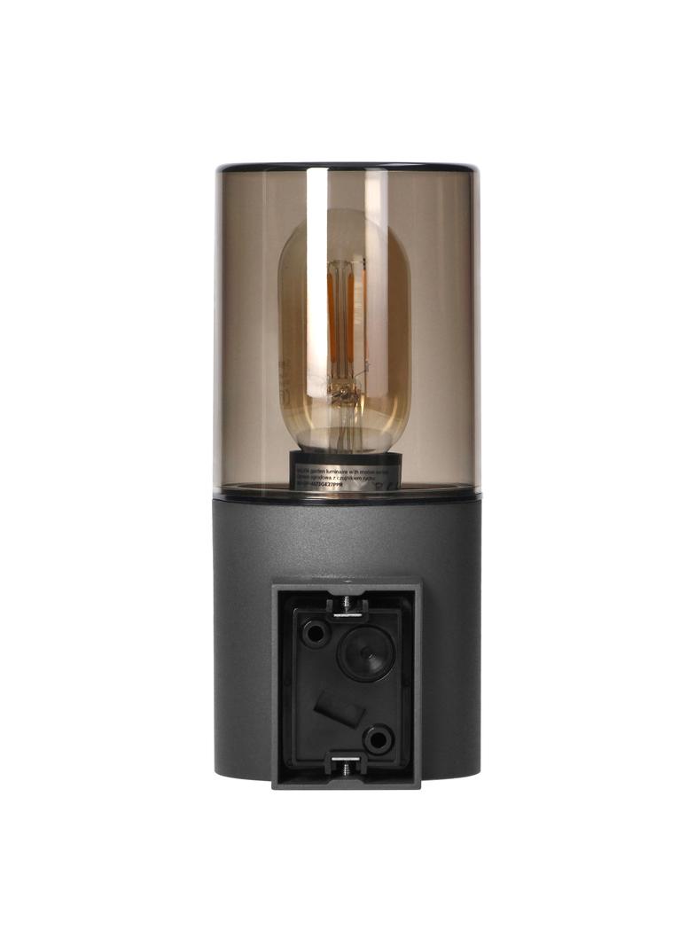 SALVIA oprawa ogrodowa hermetyczna z czujnikiem PIR E27 max. 15W IP54 szara AD-OP-6573GE27PPR ORNO