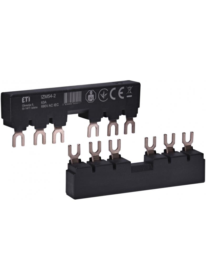 IZM54-2 Izolowana szyna łączeniowa (do 2xMPE25+styk pomocniczy)