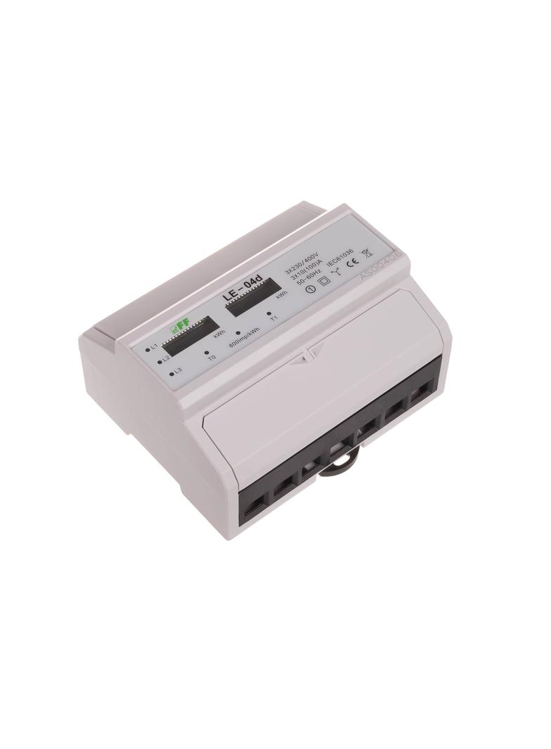 Licznik energii elektr. dwutaryfowy LCD LE-04d F&F