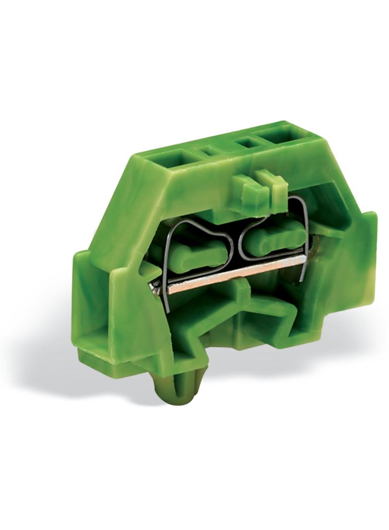 Złączka 2‑przewodowa 1,5mm2 żółto‑zielona ze stopką montażową 260‑317 /50szt./ WAGO