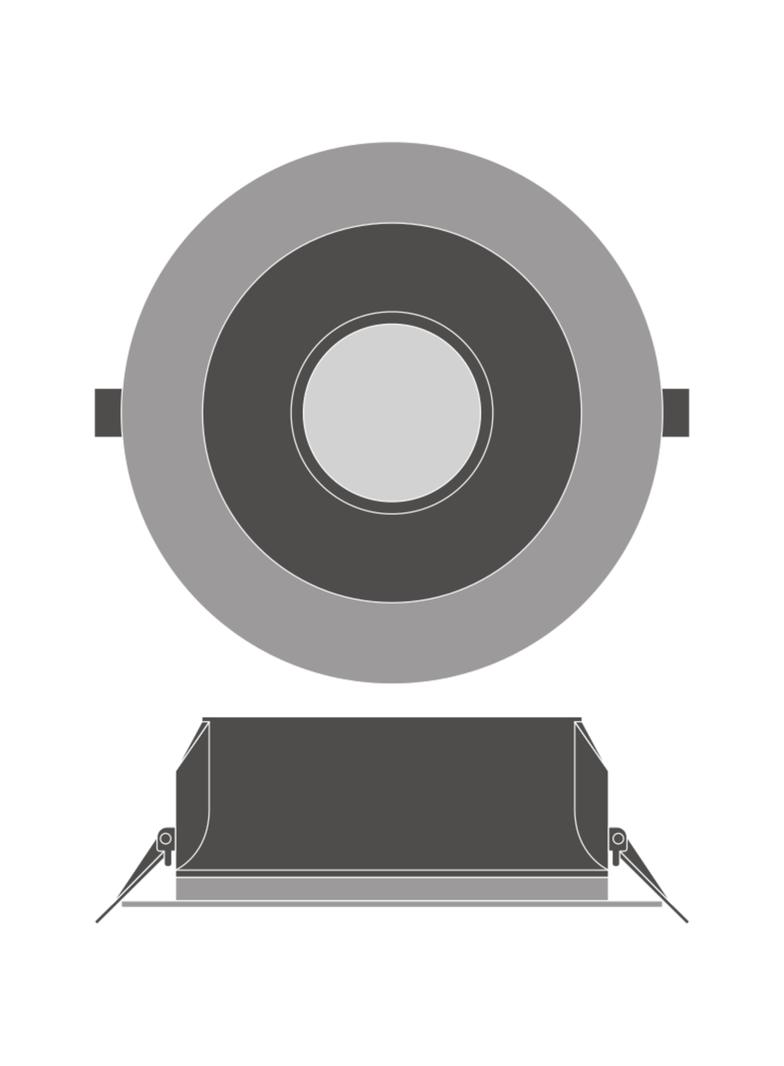DOWNLIGHT UGR19 DN195 PFM 21W 840 DALI WT LEDV LEDVANCE