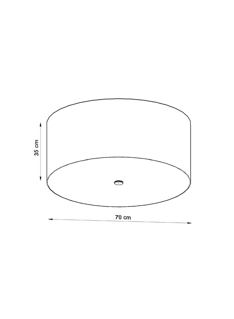 Sollux Plafon OTTO 70 biały SL.0793
