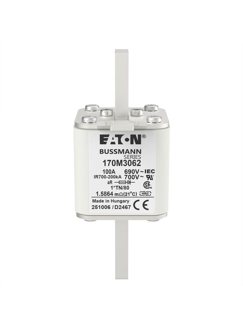 100A 690V 1*TN/80 aR INDICATOR FUSE Wkładka szybka 100A AC 690V compact DIN 1 45x58x104 mm 170M3062