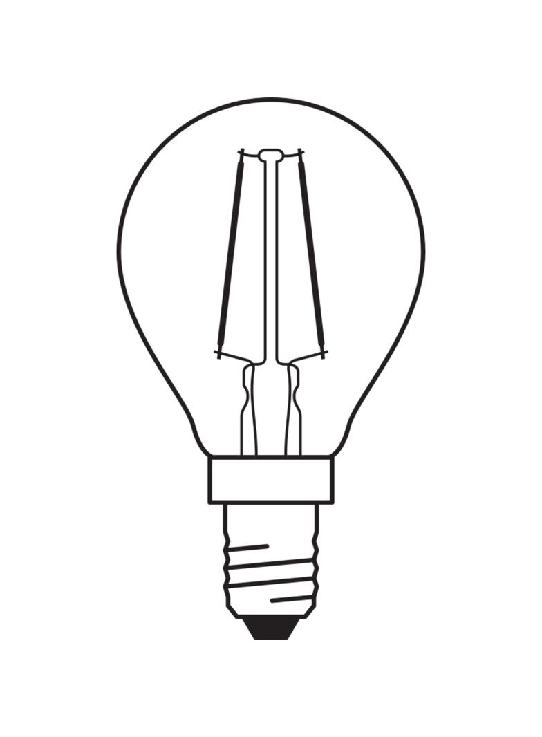 Żarówka LED Vintage 1906 LED CL P FIL GOLD 22 non-dim 2,5W/824 E14 4058075290815 LEDVANCE