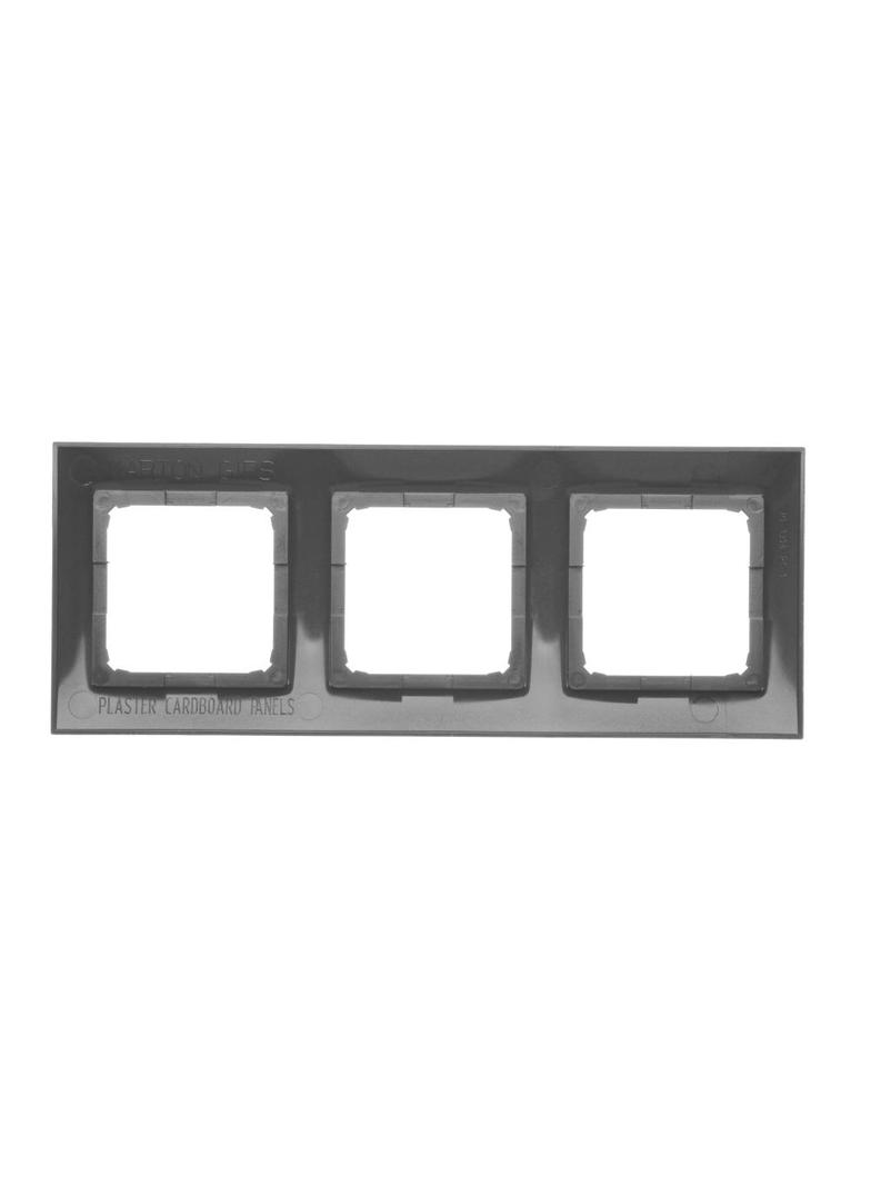 Simon 54 Premium Ramka 3-krotna PREMIUM do puszek karton-gips IP20 / IP44 antracyt DRK3/48 KONTAKT