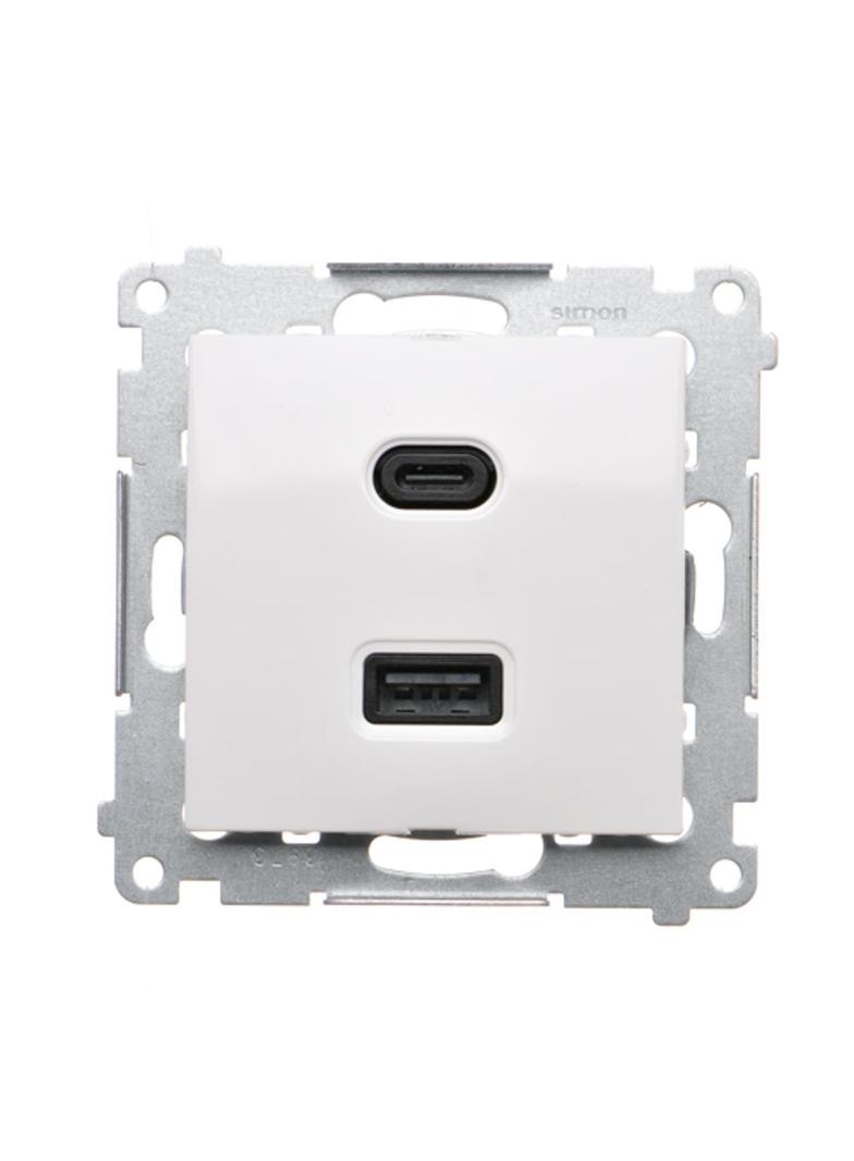 SIMON 54 Ładowarka USB C+A (moduł), 30 W, 230V; biały
