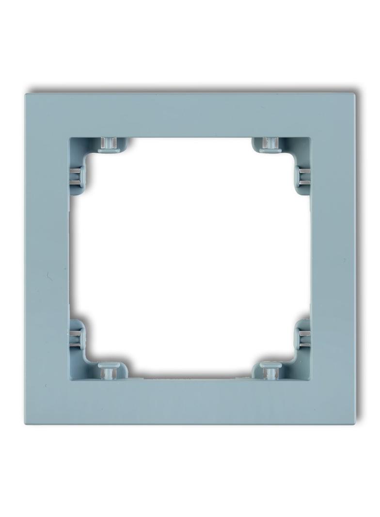 DECO Ramka pojedyncza z tworzywa DECO Pastel Matt lazurowa 48DR-1 KARLIK