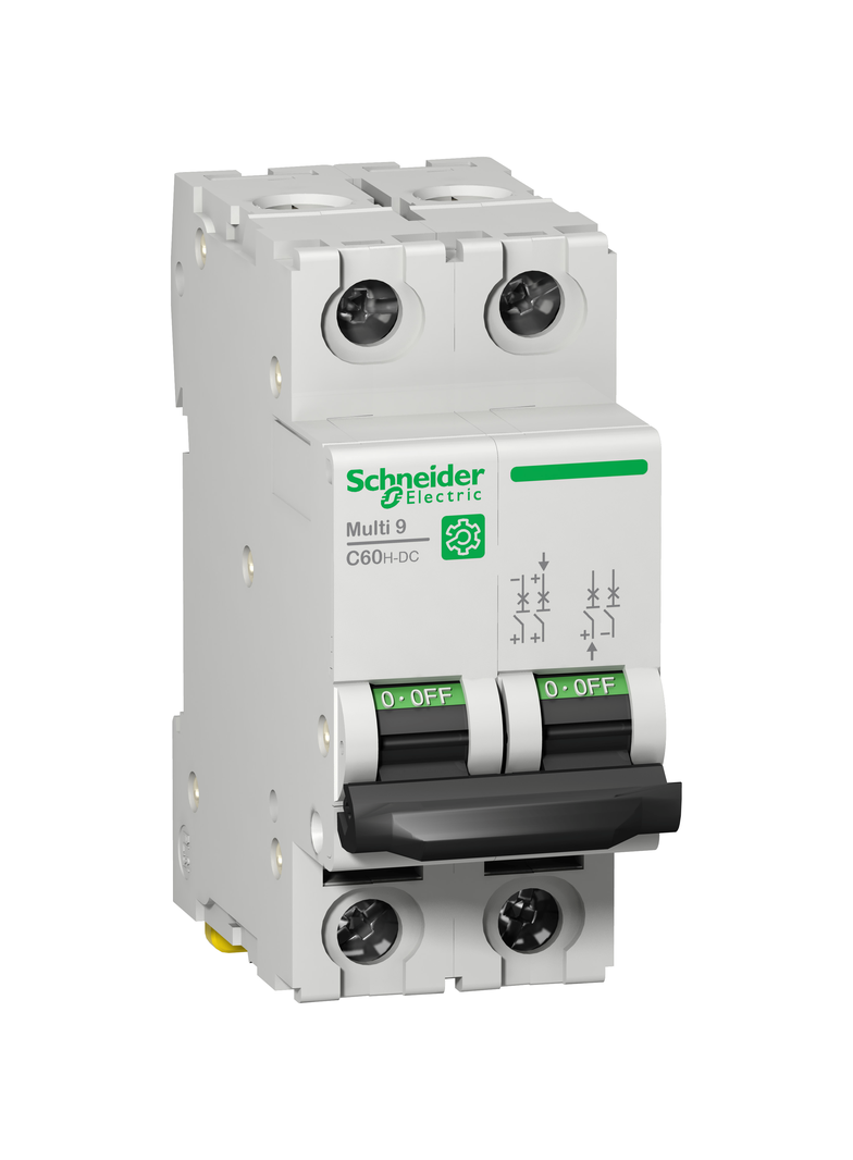 Wyłącznik nadprądowy Multi9 - C60H-DC - 2P - 10A - kat.C - 500V DC - 10kA M9U21210 Schneider
