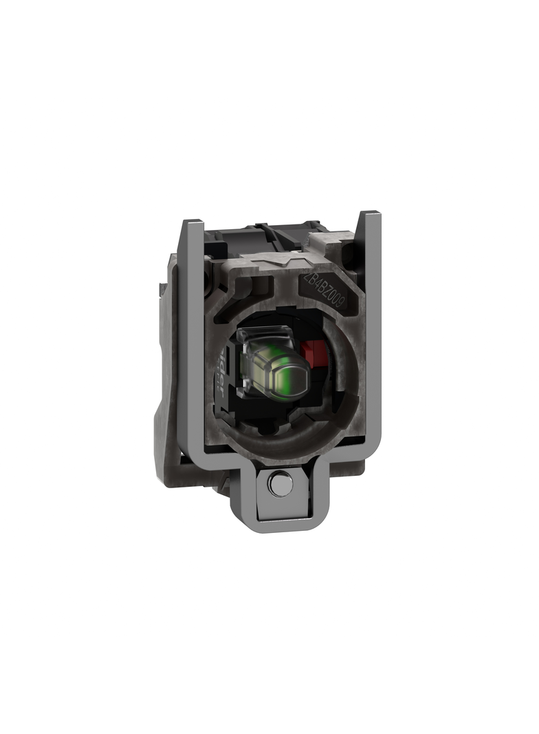 Harmony XB4 Korpus przycisku z elementem świetlnym biały LED 24V 1R metalowy ZB4BW0B12 Schneider