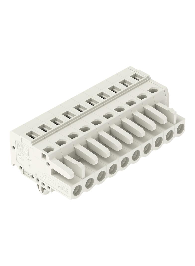 MCS-MIDI Classic gniazdo 10-bieg. j-szare raster 5 mm