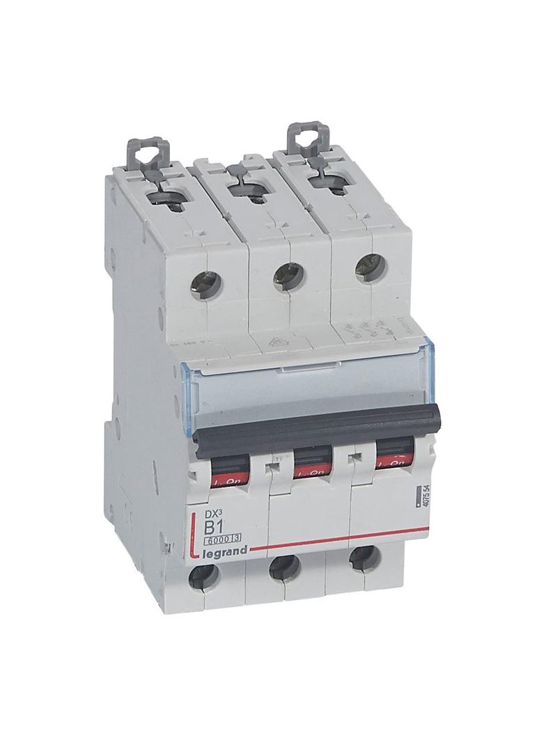 WYŁĄCZNIK NADPRĄDOWY S 303 3P B 1A 6000A SERII DX3, Legrand