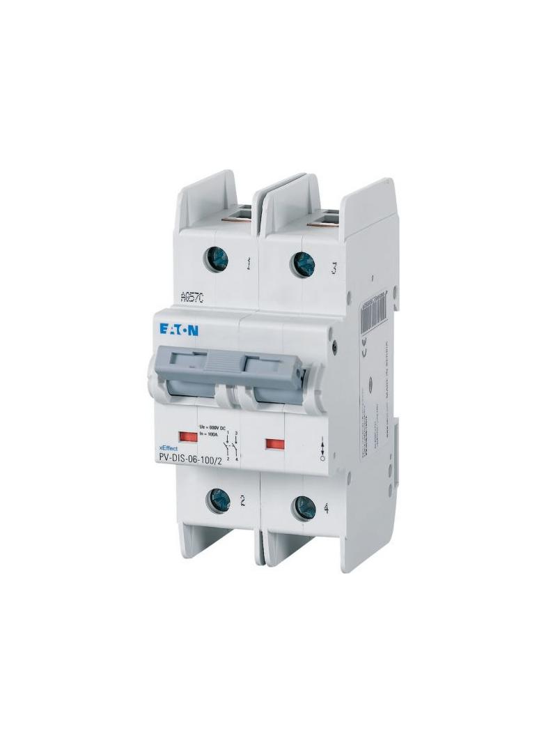 PV-DIS-06-100/2 Rozłącznik modułowy DC z pokrętłem 185502 EATON