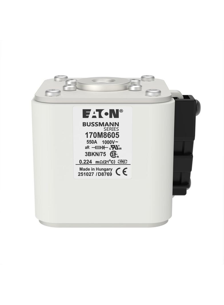 FUSE 550A 1000V 3BKN/75 AR UR Wkładka szybka 550A AC 1000V rozmiar 3 74x92x76 mm aR IEC UL 170M8605