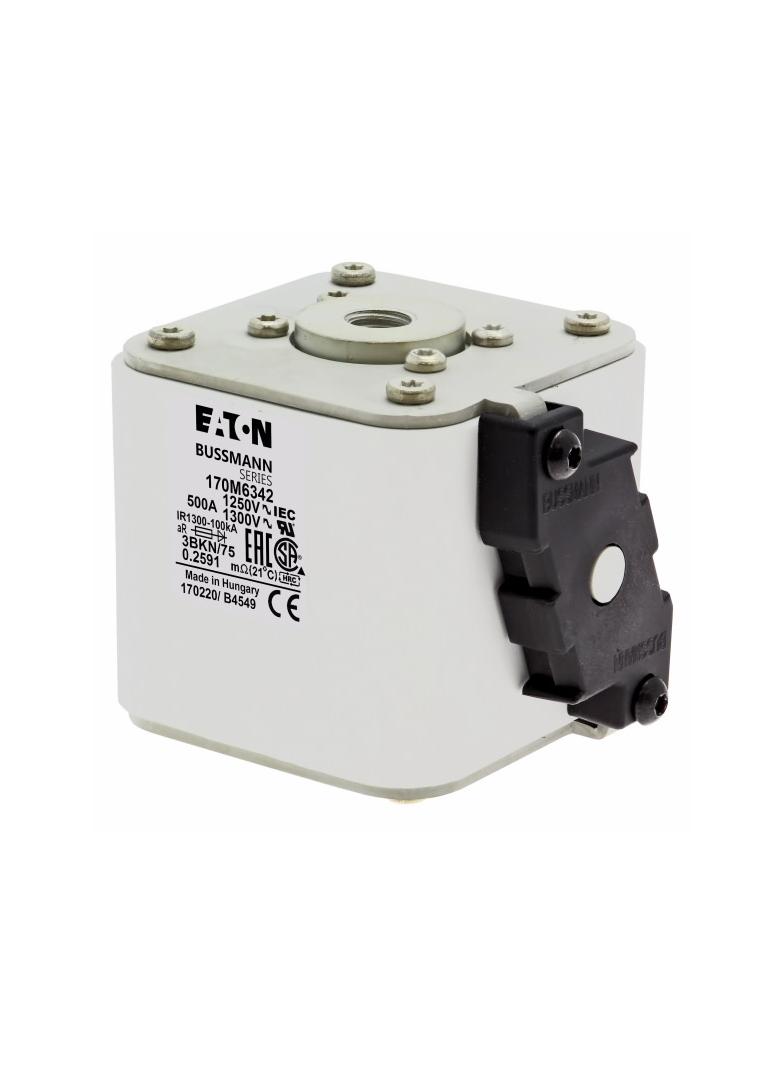 FUSE 500A 1250V 3BKN/75 AR CU Wkładka szybka 500A AC 1250V rozmiar 3 76x92x76 mm aR IEC UL 170M6342