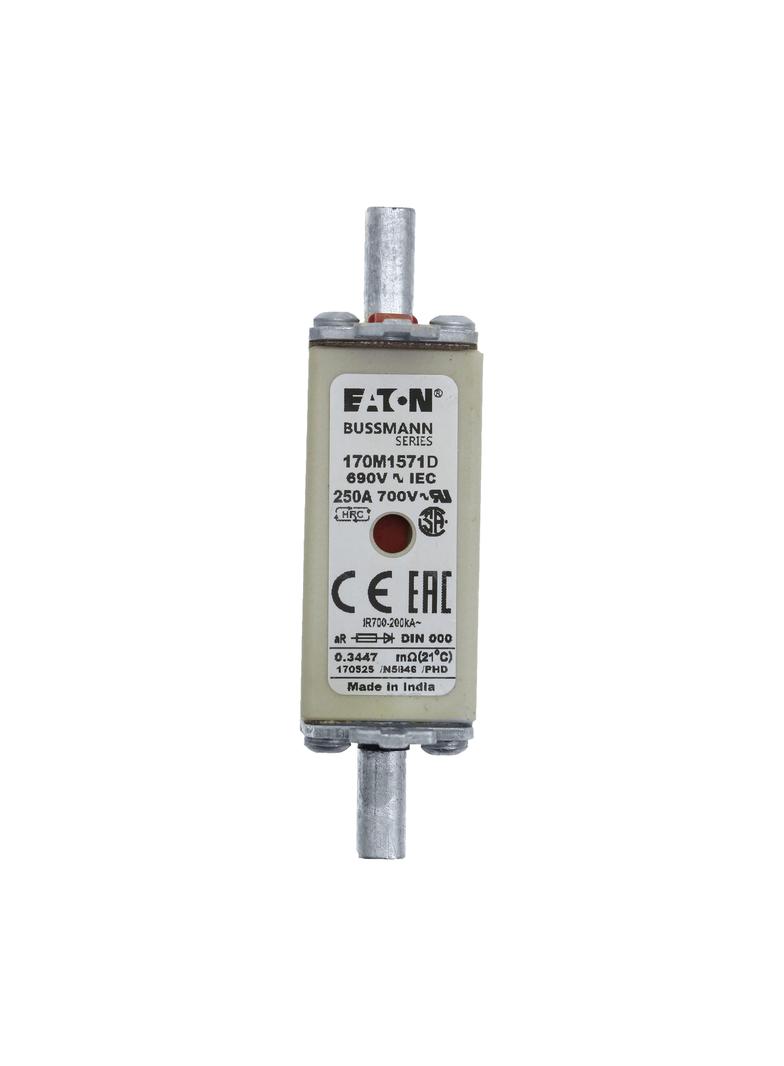 FUSE 250A 690V aR DIN 000 HSDNH Wkładka szybka 250A 690V aR DIN 000 podwójny wskaźnik 170M1571D EATO