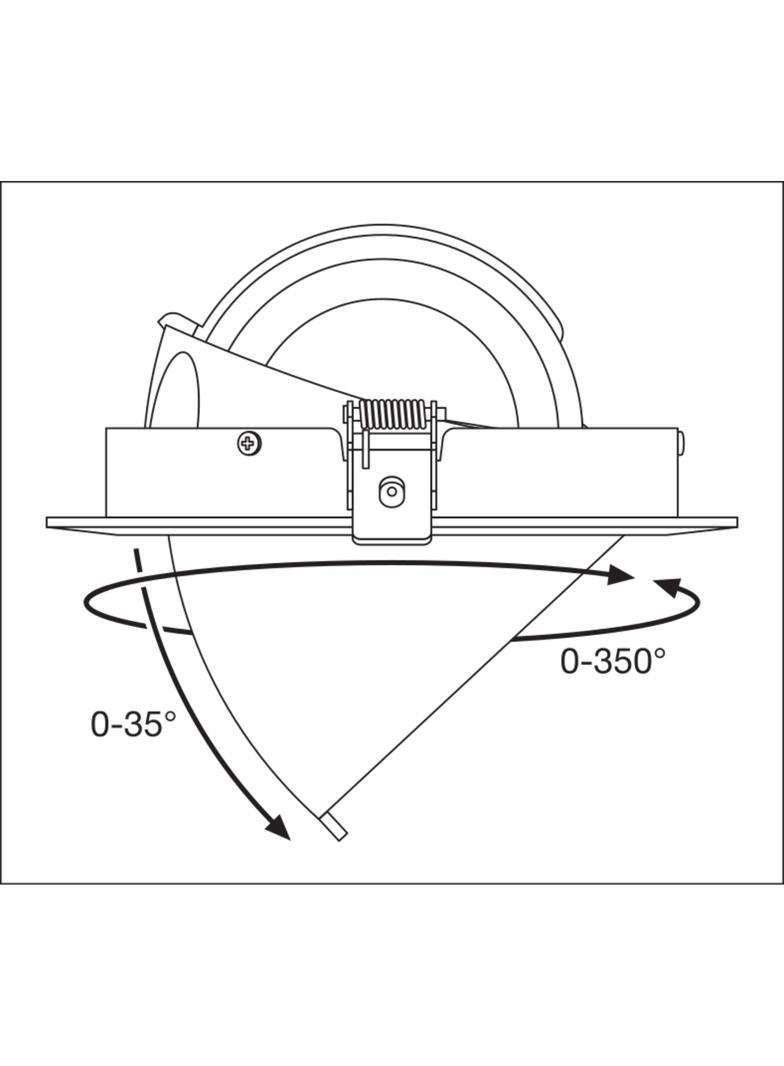 SP VARIO DN170 35W 3000K 24DEG WT LEDV LEDVANCE