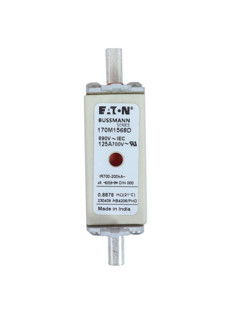 FUSE 125A 690V aR DIN 000 HSDNH Wkładka szybka 125A 690V aR DIN 000 podwójny wskaźnik 170M1568D EATO