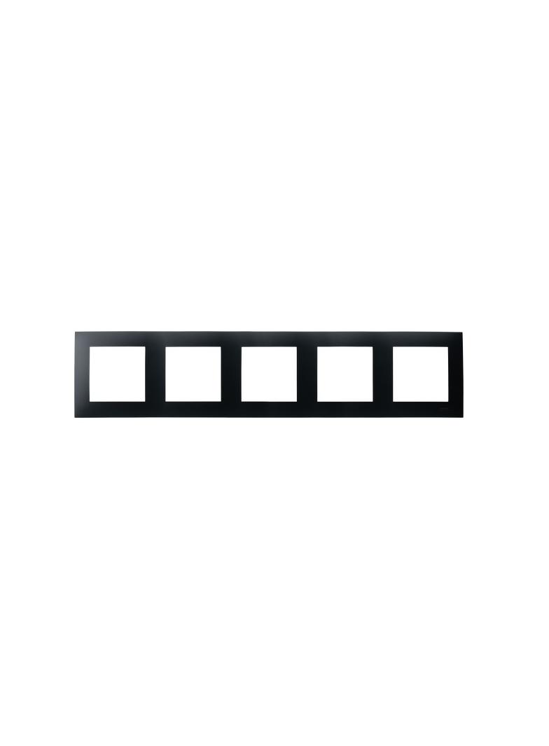 SZAFIR Ramka pięciokrotna - kolor czarny metalik