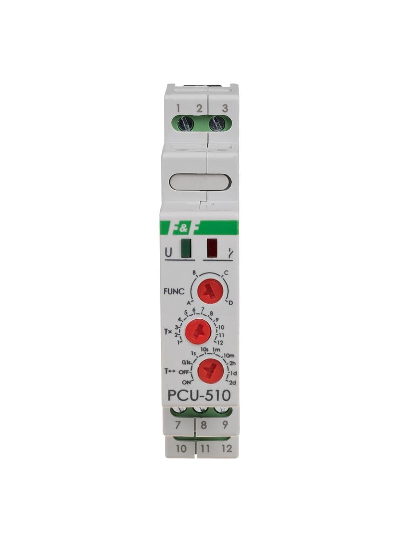 Przekaźnik czasowy styk: 2Z/R 12V AC/DC PCU-510-12V F&F