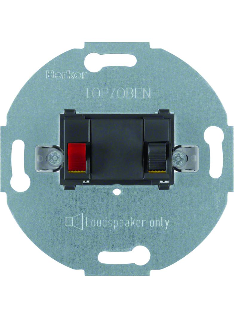 BERKER one.platform Mechanizm gniazda głośnikowego stereofonicznego pojedyncza antracyt 457205 HAGER