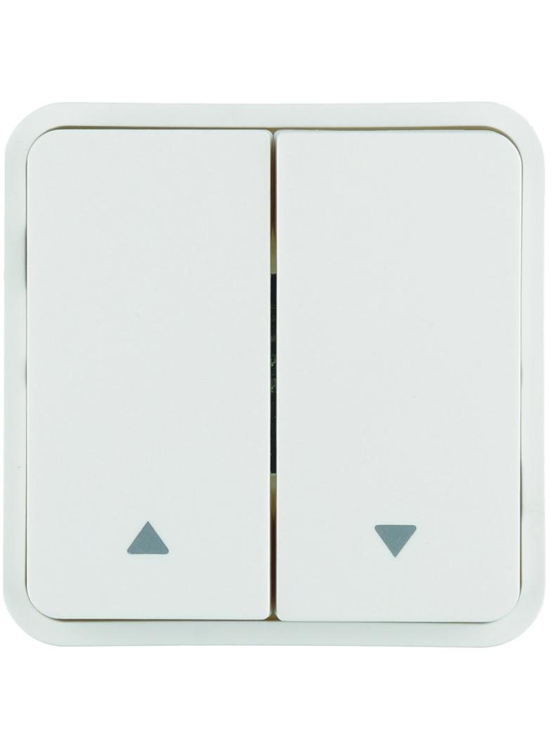 W.1 Klawisz 2-krotny podwójny z nadrukiem symbolu 2 strzałek do modułu KNX IP55 biały Berker WNT982B HAGER