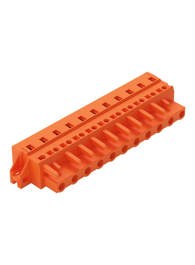 MCS-MIDI Classic gniazdo 11-bieg. pomarańczowe raster 7,62 mm /10szt./ WAGO