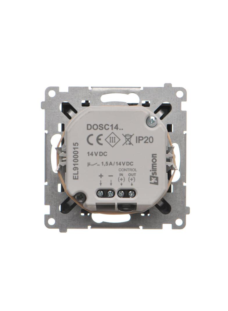 Simon 55 Oprawa oświetleniowa LED 14V z czujnikiem ruchu (0,78 W) Barwa zimna biała 5900K Czarny mat