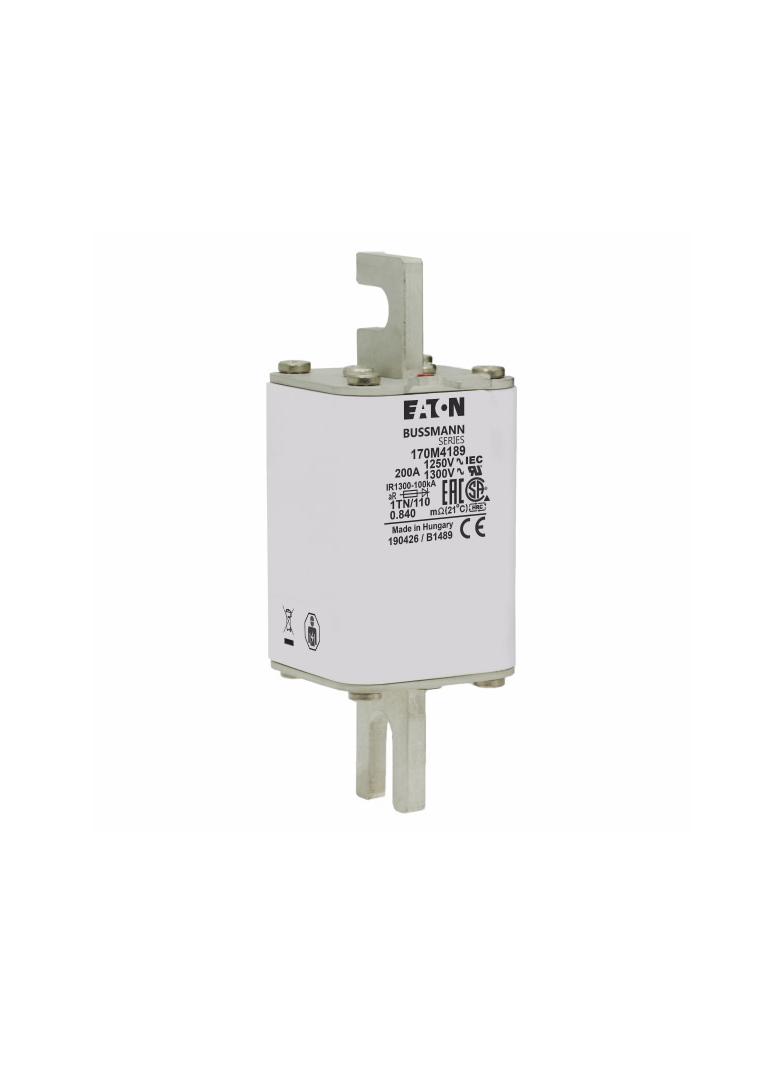 FUSE 200A 1250V 1TN/110 AR CU Wkładka szybka 200A AC 1250V rozmiar 1 53x66x138 mm aR DIN I 170M4189