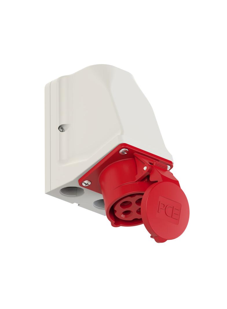 GNIAZDO KOMBI Z ROZŁĄCZNIKIEM 0-1  Wej: M25, wył. 16A Wyj: 16/4 400V  IP44