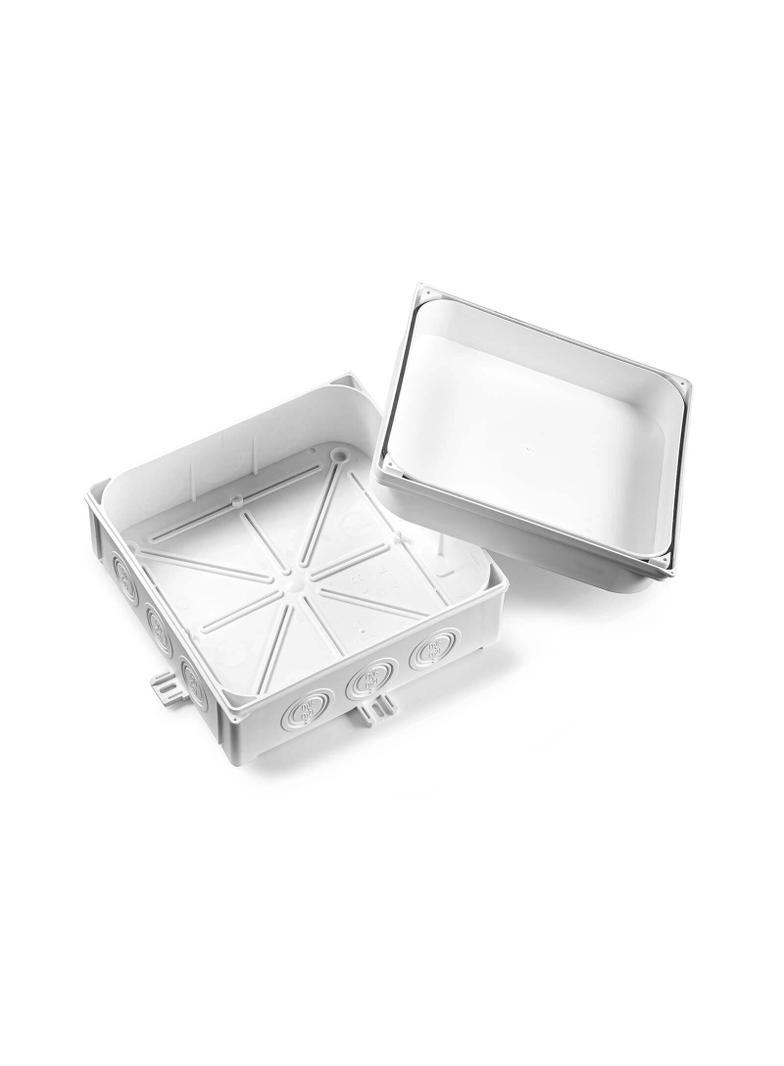 N180x180S Puszka naścienna 88 x 188 x 188  mm, bezhalogenowa, samogasnąca, UV, IP 67 - kolor biały