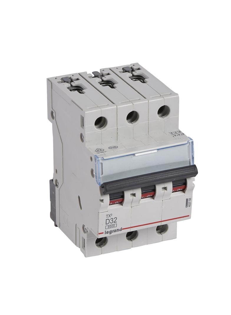Wyłącznik Nadprądowy 3P D32A 6kA AC S303 TX3 403758 LEGRAND
