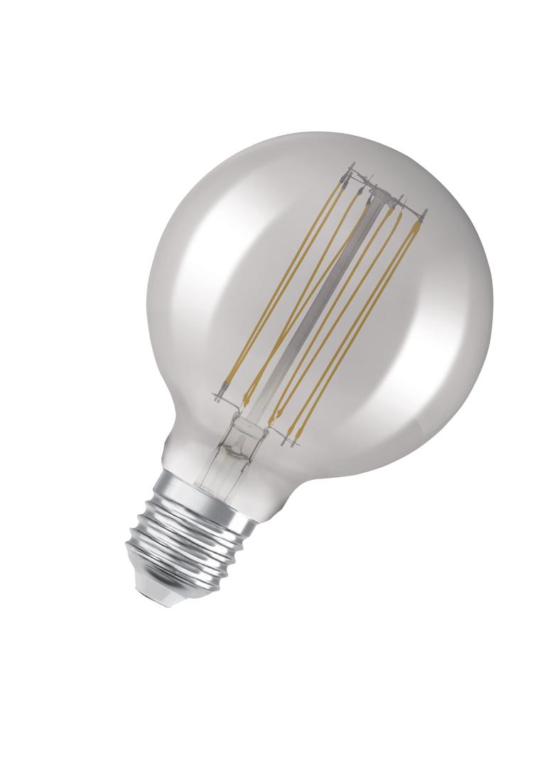 Lampa LED Vintage 1906 SMOKE 125 dim 11W/818 szkło przezroczyste E27