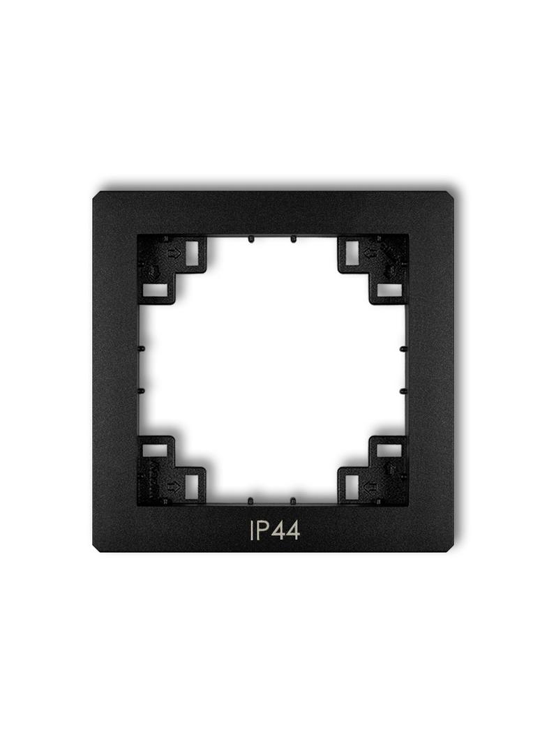 DECO Ramka pośrednia do łączników IP44 czarna mat