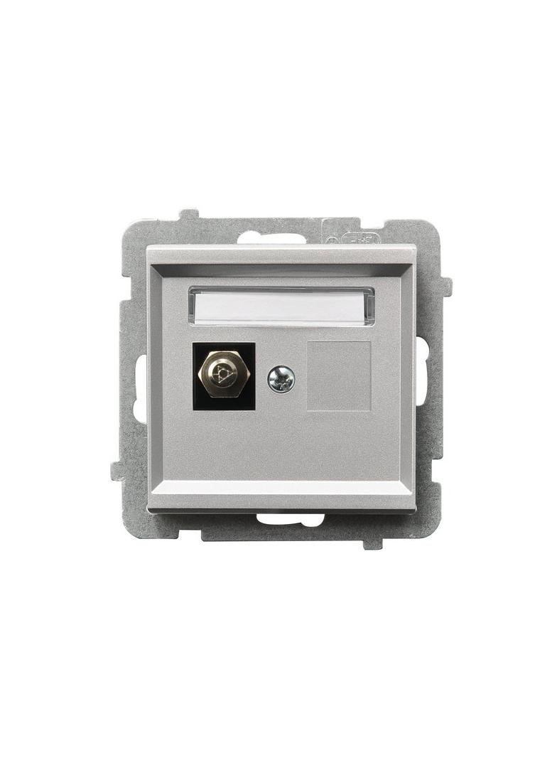 SONATA Gniazdo ekwipotencjalne pojedyncze - kolor srebro mat